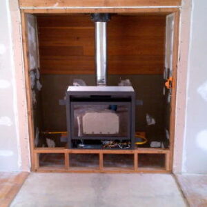 Gas fireplace remodel