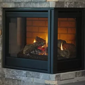 Heat & Glo Corner Series<br />Right Facing Gas Fireplace